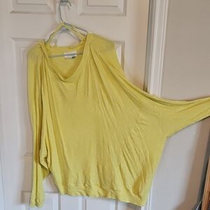 Anthropologie Yellow V-Neck Sweater